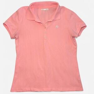 AEROPOSTALE Unisex L Short Sleeve Polo Pink Casual Classic